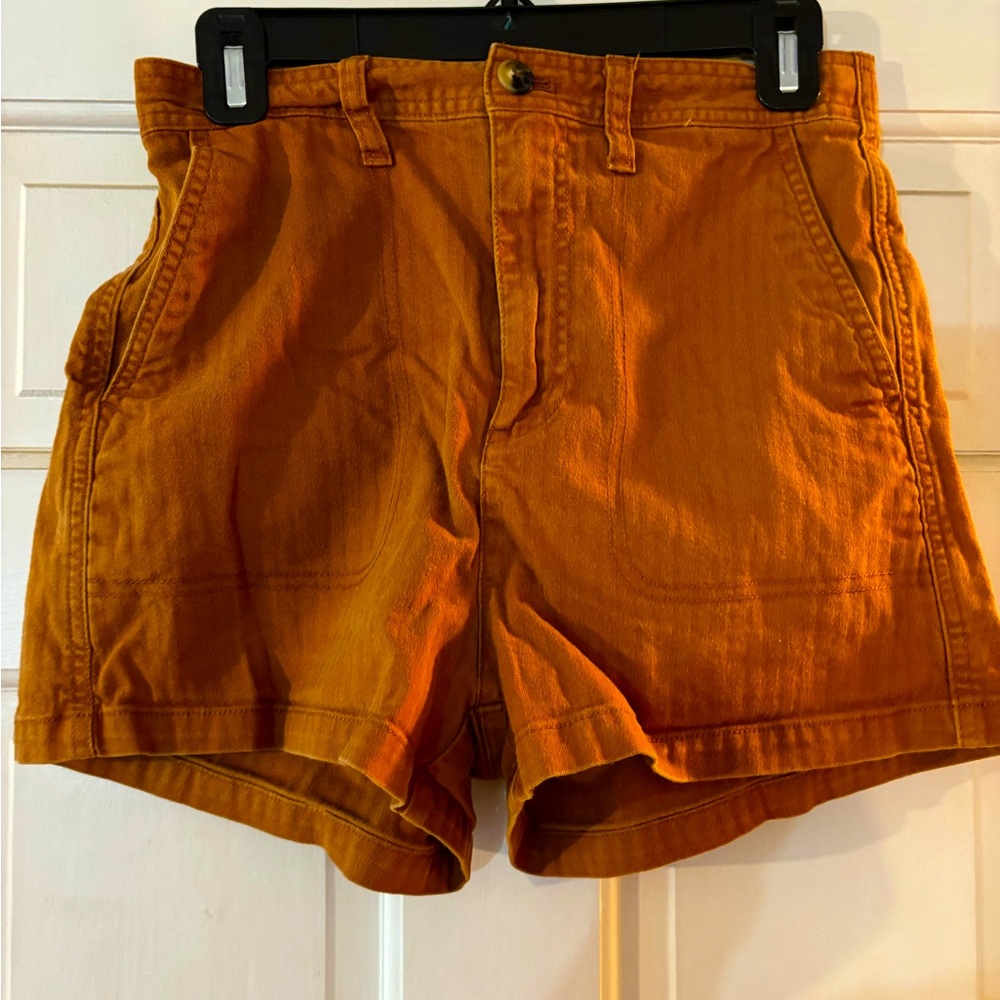 Madewell orange shorts, small